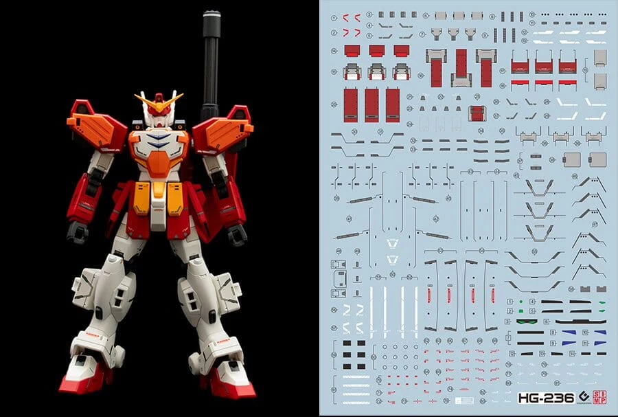 C80 HGUC Gundam Heavyarms Decal Sheet 1 C80 HGUC Gundam Heavyarms Decal Sheet