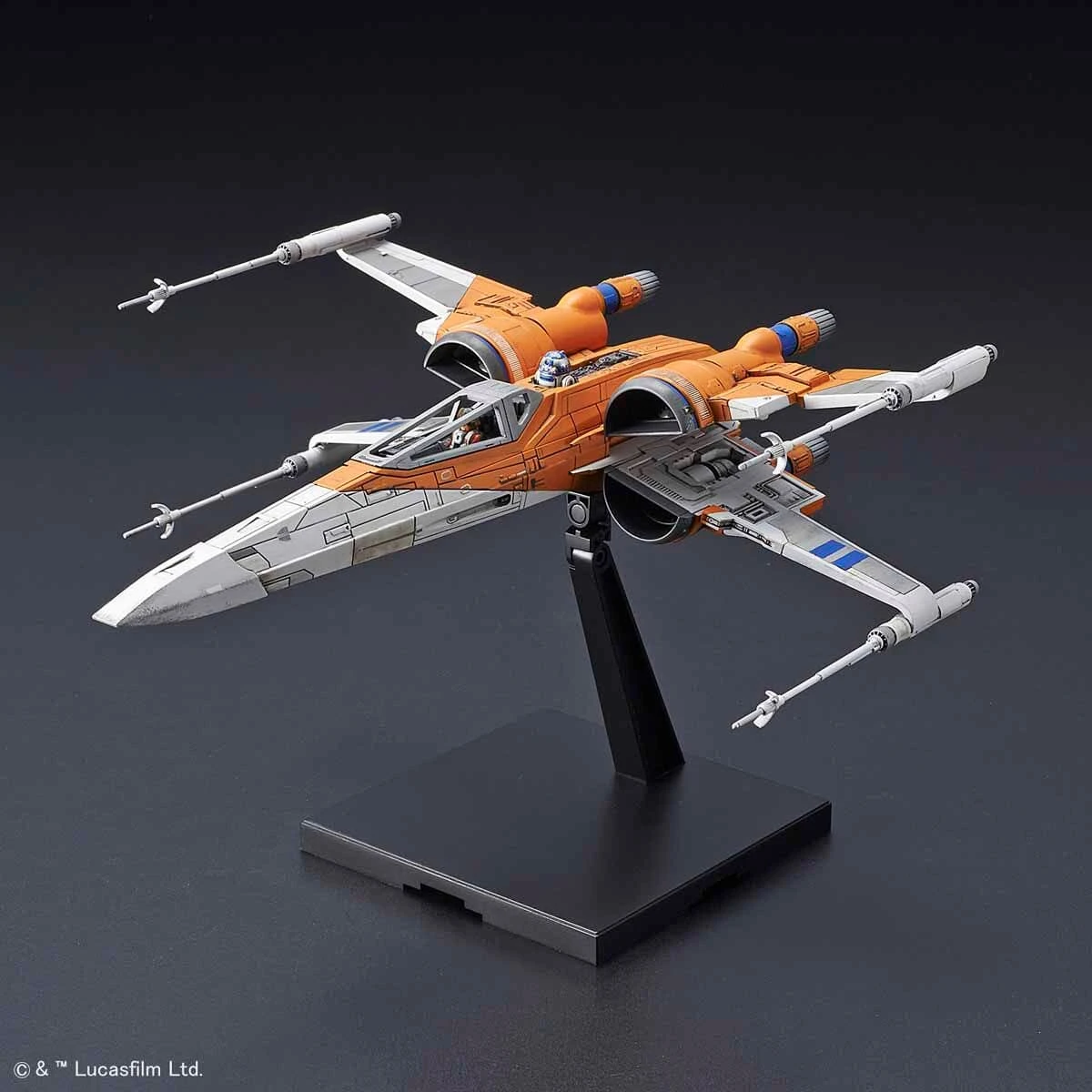 Bandai Star Wars The Rise Of Skywalker Poe's X-Wing Fighter 1/72 Scale Model Kit 3 Bandai Star Wars The Rise Of Skywalker Poe's X-Wing Fighter 1/72 Scale Model Kit - Image 3