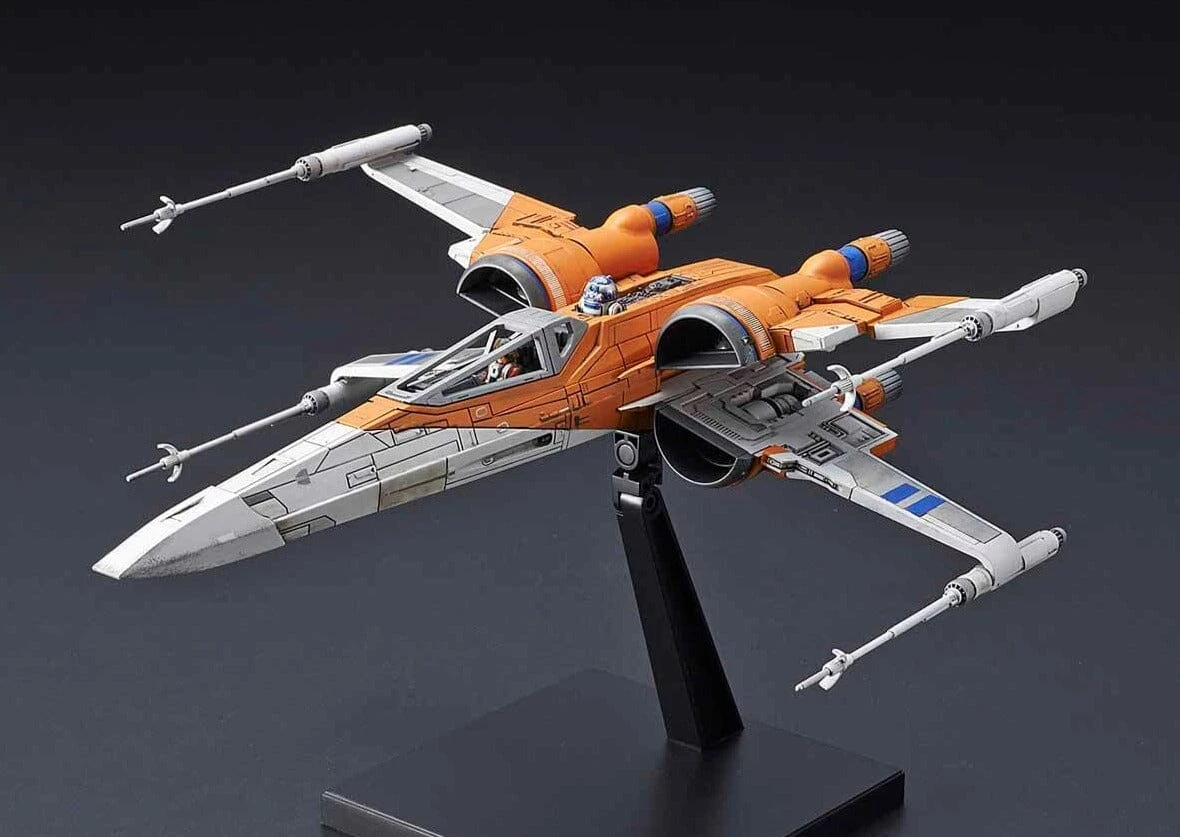 Bandai Star Wars The Rise Of Skywalker Poe's X-Wing Fighter 1/72 Scale Model Kit 1 Bandai Star Wars The Rise Of Skywalker Poe's X-Wing Fighter 1/72 Scale Model Kit