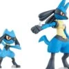 Bandai Pokemon Plamo Collection #44 Riolu & Lucario Model Kit