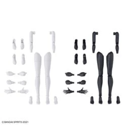 Bandai 30 Minutes Sisters Option Body Parts Arm & Leg Parts (White And Black) -Bandai 153 5249 o 1grcuosunb3du8311623ued2n23