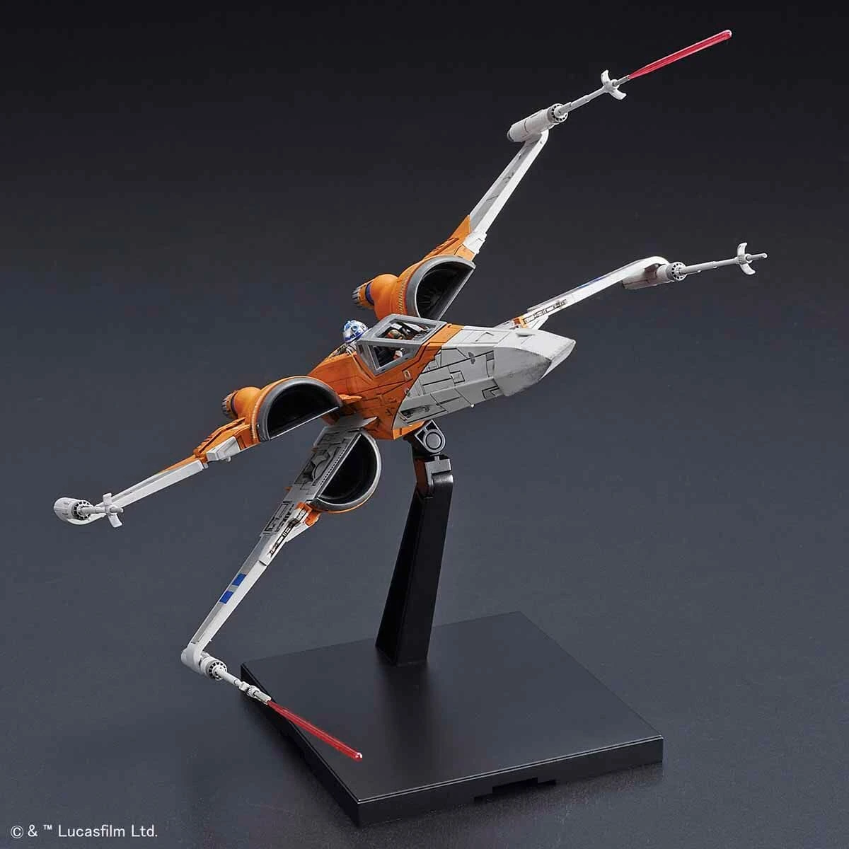 Bandai Star Wars The Rise Of Skywalker Poe's X-Wing Fighter 1/72 Scale Model Kit 4 Bandai Star Wars The Rise Of Skywalker Poe's X-Wing Fighter 1/72 Scale Model Kit - Image 4