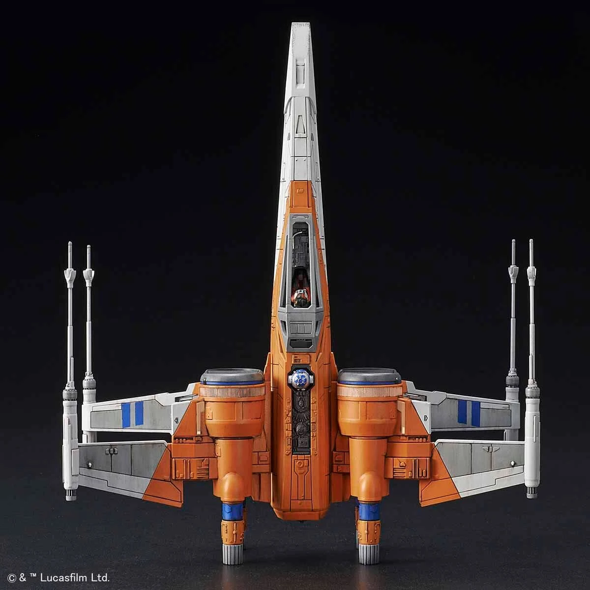 Bandai Star Wars The Rise Of Skywalker Poe's X-Wing Fighter 1/72 Scale Model Kit 7 Bandai Star Wars The Rise Of Skywalker Poe's X-Wing Fighter 1/72 Scale Model Kit - Image 7