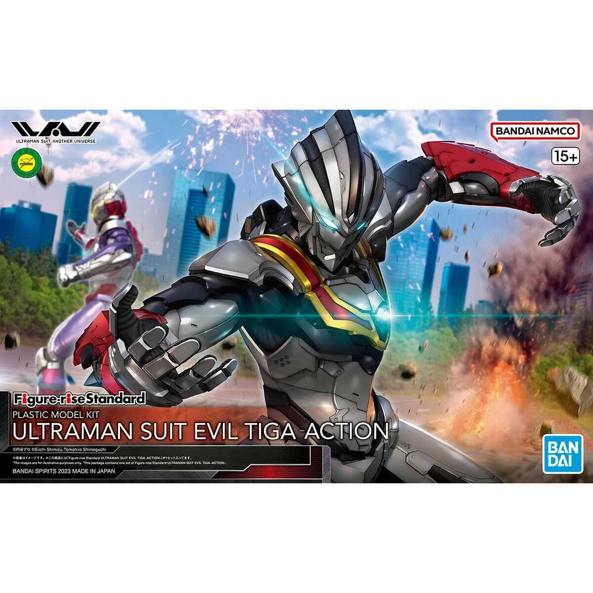 Bandai Ultraman Figure-rise Standard Ultraman Suit Evil Tiga (Action Ver.) Model Kit 2 Bandai Ultraman Figure-rise Standard Ultraman Suit Evil Tiga (Action Ver.) Model Kit - Image 2