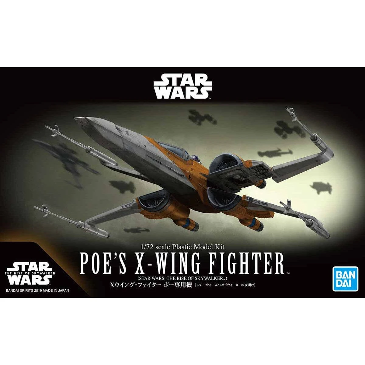Bandai Star Wars The Rise Of Skywalker Poe's X-Wing Fighter 1/72 Scale Model Kit 2 Bandai Star Wars The Rise Of Skywalker Poe's X-Wing Fighter 1/72 Scale Model Kit - Image 2