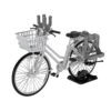 TomyTec Little Armory 1/12 LM006 Commuting Bicycle Defense School Silver