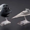 Death Star II 1/2,700,000 & Star Destroyer 1/14,500 "Star Wars", Bandai Star Wars Plastic Model