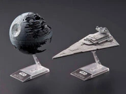 Death Star II 1/2,700,000 & Star Destroyer 1/14,500 "Star Wars", Bandai Star Wars Plastic Model