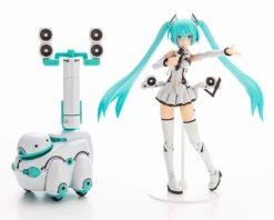 Kotobukiya Vocaloid Frame Music Girl Hatsune Miku (Maruttoys Ver.) & Tamotu (Miku Ver.) Model Kit Set -Bandai FG145 MIKU TAMOTU 16