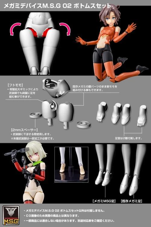 Megami Device M.S.G. 02 Bottom Set Black Model Kit 5 Megami Device M.S.G. 02 Bottom Set Black Model Kit - Image 5