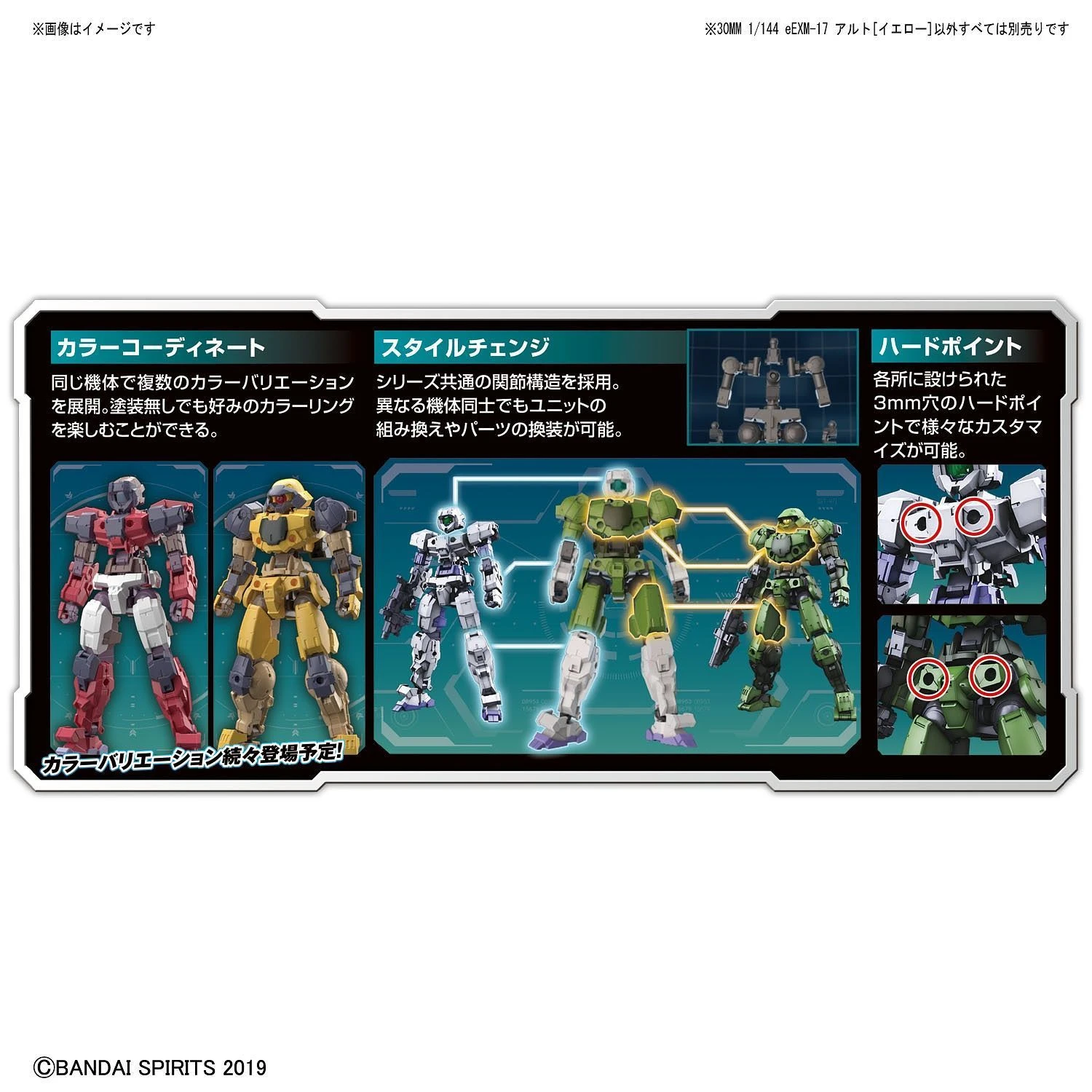 Bandai 1/144 30MM EEMX-17 ALTO (YELLOW) 10 Bandai 1/144 30MM EEMX-17 ALTO (YELLOW) - Image 10