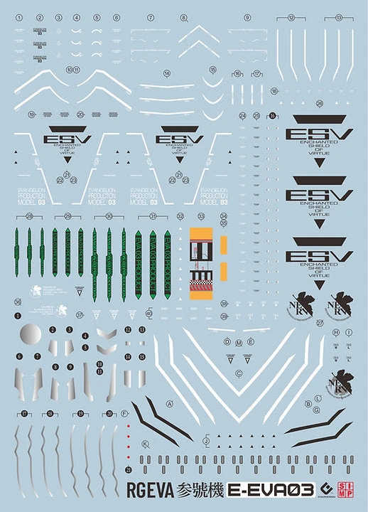 C61 RG EVA 03 Decal Sheet 2 C61 RG EVA 03 Decal Sheet - Image 2