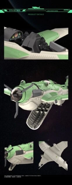 SRK-005 SUISEI CARRIER-BORNE BOMBER PLASTIC MODEL KIT -Bandai srk 005 suisei carrier borne bomber plastic model kit 9