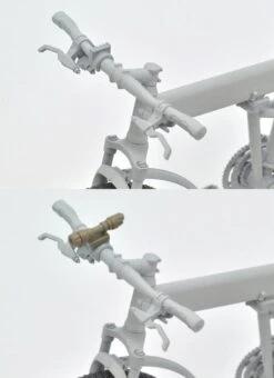 TomyTec Little Armory 1/12 LM008 Montague Paratrooper Folding MTB Bike (Plastic Model Version) -Bandai tmt30756 11