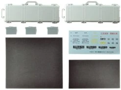 TomyTec Little Armory 1/12 LD038 Military Hard Case A3 White/Grey -Bandai tmt31879 0